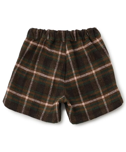 Seraph（セラフ）の「【リンク/ジュニア対応】あったかチェックショートパンツ（その他パンツ・キッズ・ベージュ/ブラウン・140/130/120/110/100/90/80）」の11枚目の写真
