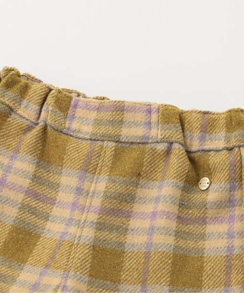 Seraph（セラフ）の「【リンク/ジュニア対応】あったかチェックショートパンツ（その他パンツ・キッズ・ベージュ/ブラウン・140/130/120/110/100/90/80）」の12枚目の写真