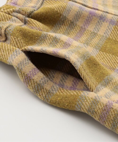 Seraph（セラフ）の「【リンク/ジュニア対応】あったかチェックショートパンツ（その他パンツ・キッズ・ベージュ/ブラウン・140/130/120/110/100/90/80）」の14枚目の写真