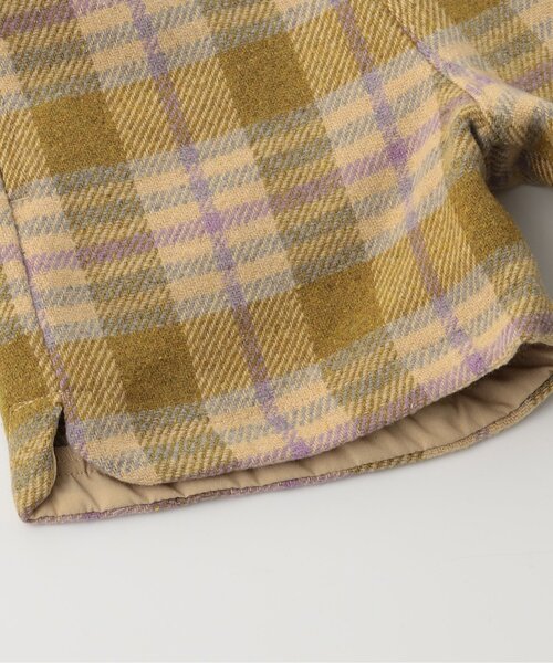 Seraph（セラフ）の「【リンク/ジュニア対応】あったかチェックショートパンツ（その他パンツ・キッズ・ベージュ/ブラウン・140/130/120/110/100/90/80）」の15枚目の写真