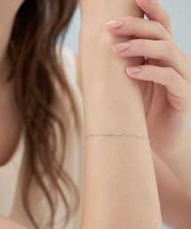 4℃ | 【冬限定】 K10ホワイトゴールド 三石 ブレスレット(ブレスレット)