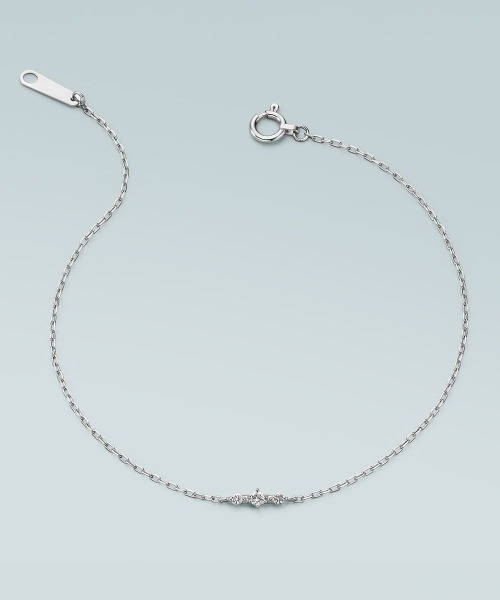 4℃（ヨンドシー）の「【冬限定】 K10ホワイトゴールド 三石 ブレスレット（ブレスレット・レディース・ホワイトゴールド・FREE）」の7枚目の写真