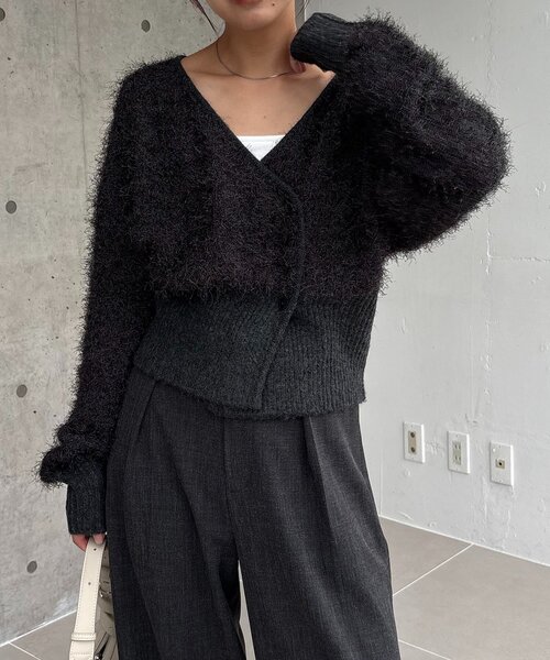 セール】フェザーラップカーディガン（カーディガン/ボレロ
