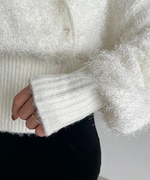 フェザーラップカーディガン（カーディガン/ボレロ）｜CAPRICIEUX LE