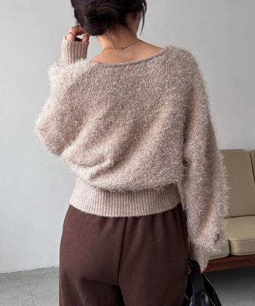 フェザーラップカーディガン（カーディガン/ボレロ）｜CAPRICIEUX LE