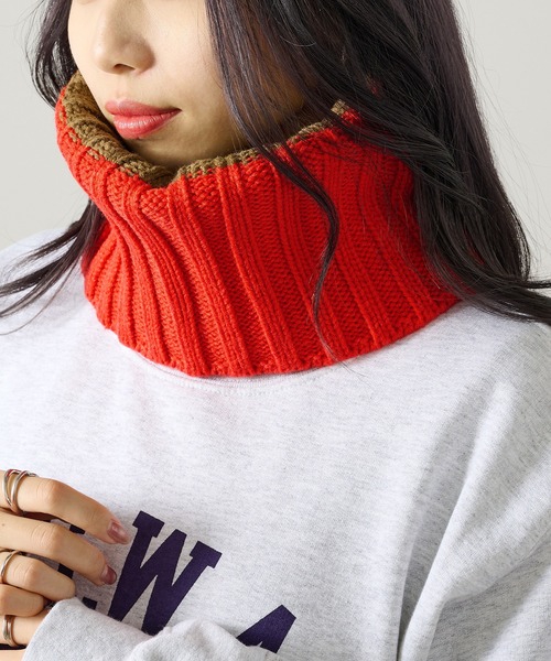 セール】【MOZ】リバーシブルニットネックウィーマー 768-0034（ネック