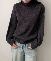ベーシックタートルネックニットプルオーバー