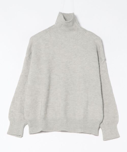 aimoha(アイモハ)の「ベーシックタートルネックニットプルオーバー(ニット/セーター・レディース・ブラック/チョコ/ライトベージュ/ブルー/ベージュ/パープル/ネイビー/ダークグレー/ライトグレー・FREE)」の15枚目の写真