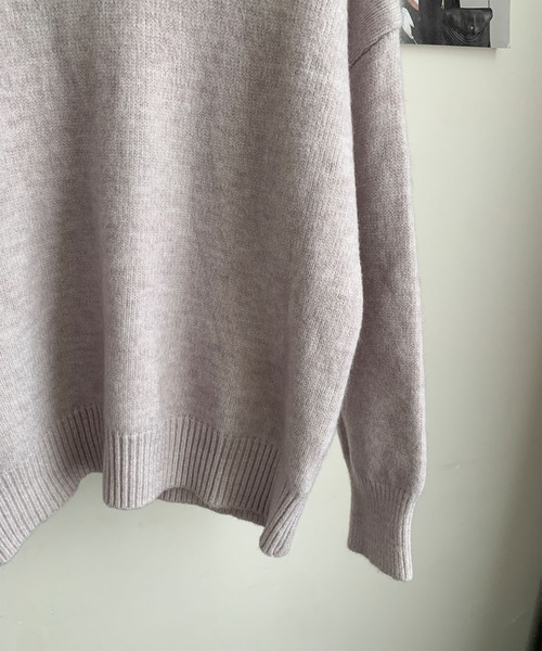 aimoha(アイモハ)の「ベーシックタートルネックニットプルオーバー(ニット/セーター・レディース・ブラック/チョコ/ライトベージュ/ブルー/ベージュ/パープル/ネイビー/ダークグレー/ライトグレー・FREE)」の22枚目の写真