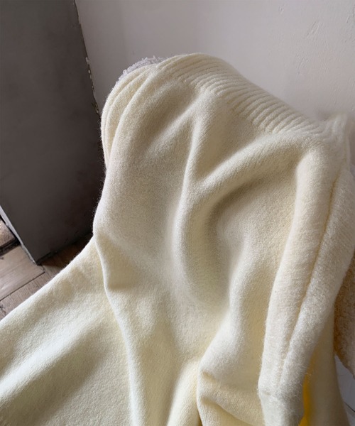 aimoha(アイモハ)の「ベーシックタートルネックニットプルオーバー(ニット/セーター・レディース・ブラック/チョコ/ライトベージュ/ブルー/ベージュ/パープル/ネイビー/ダークグレー/ライトグレー・FREE)」の19枚目の写真