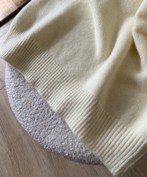 aimoha(アイモハ)の「ベーシックタートルネックニットプルオーバー(ニット/セーター・レディース・ブラック/チョコ/ライトベージュ/ブルー/ベージュ/パープル/ネイビー/ダークグレー/ライトグレー・FREE)」の18枚目の写真