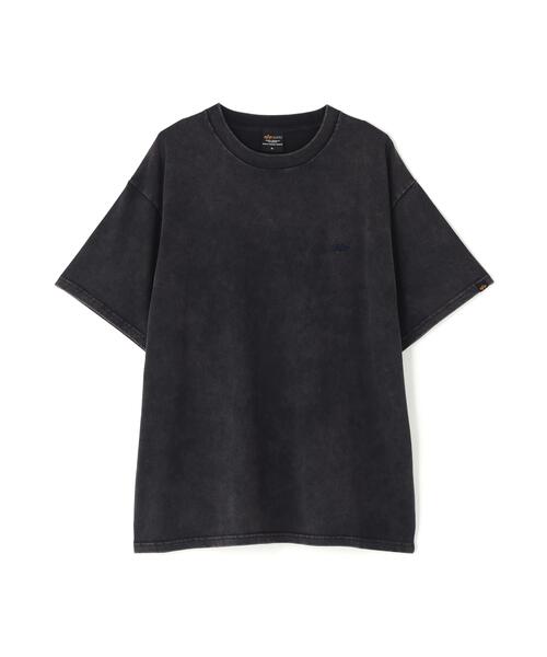 Alpha Industries（アルファインダストリーズ）の「Alpha Industries/アルファインダストリーズ/SNOW WASH SS T-SHIRT/スノー ウォッシュ エスエス Tシャツ（Tシャツ/カットソー・メンズ・ネイビー/チャコール/ブラック/ホワイト系2/オリーブ系・L/M/2XL/S/XL）」の5枚目の写真