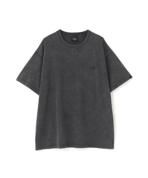 Alpha Industries（アルファインダストリーズ）の「Alpha Industries/アルファインダストリーズ/SNOW WASH SS T-SHIRT/スノー ウォッシュ エスエス Tシャツ（Tシャツ/カットソー・メンズ・ネイビー/チャコール/ブラック/ホワイト系2/オリーブ系・L/M/2XL/S/XL）」の3枚目の写真