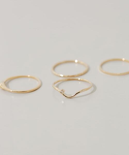 SMELLY（スメリー）の「4セットリング（リング・レディース・ゴールド・-）」の2枚目の写真