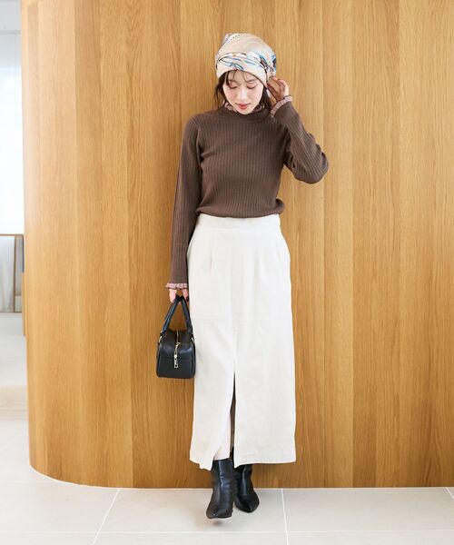 le.coeur blanc（ルクールブラン）の「《手洗い可能》リバーフェイクスエードタイトスカート（スカート・レディース・ライトベージュ/ピンク/キャメル・38）」の22枚目の写真