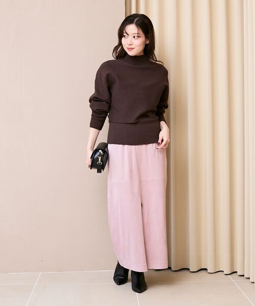 le.coeur blanc（ルクールブラン）の「《手洗い可能》リバーフェイクスエードタイトスカート（スカート・レディース・ライトベージュ/ピンク/キャメル・38）」の14枚目の写真