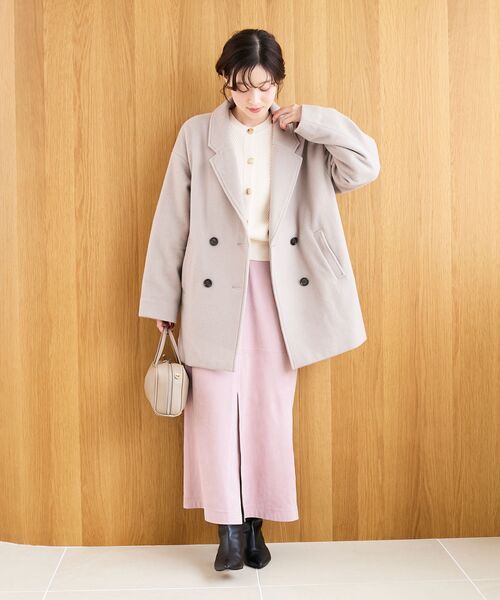 le.coeur blanc（ルクールブラン）の「《手洗い可能》リバーフェイクスエードタイトスカート（スカート・レディース・ライトベージュ/ピンク/キャメル・38）」の17枚目の写真