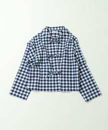 PAR ICI | 先染めコットンネップ リボンシャツジャケット(セットアップ対応)(その他アウター)