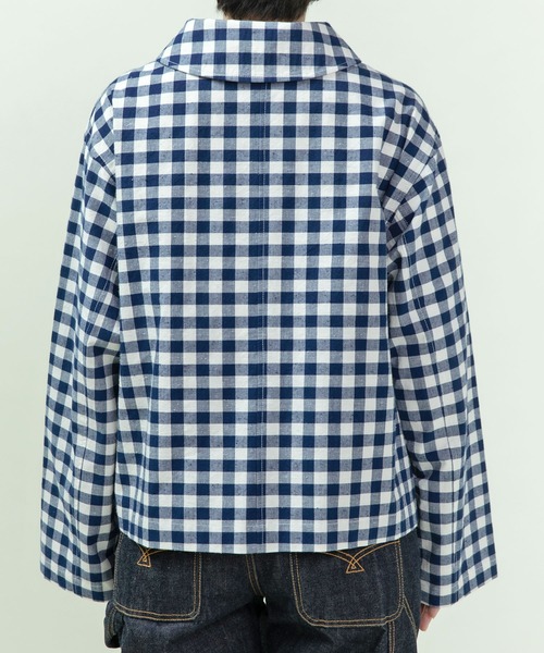 PAR ICI（パーリッシィ）の「先染めコットンネップ リボンシャツジャケット(セットアップ対応)（その他アウター・レディース・ブルー系その他/ネイビー/ブラック系その他・FREE）」の15枚目の写真