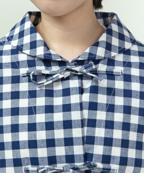 PAR ICI（パーリッシィ）の「先染めコットンネップ リボンシャツジャケット(セットアップ対応)（その他アウター・レディース・ブルー系その他/ネイビー/ブラック系その他・FREE）」の16枚目の写真