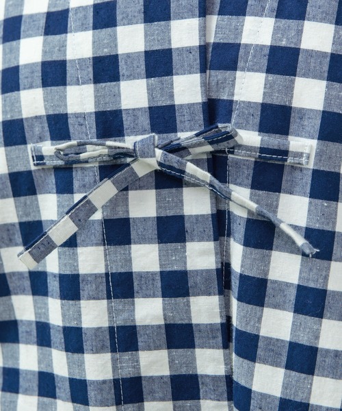 PAR ICI（パーリッシィ）の「先染めコットンネップ リボンシャツジャケット(セットアップ対応)（その他アウター・レディース・ブルー系その他/ネイビー/ブラック系その他・FREE）」の20枚目の写真