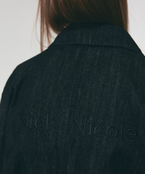 NICK&NICOLE(ニックアンドニコール)の「NICOLE WASHED DENIM BLOUSON_BLACK(ブルゾン・レディース・その他・FREE)」の3枚目の写真