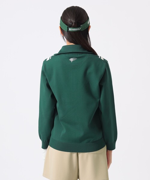 BEAMS GOLF(ビームスゴルフ)の「ORANGE LABEL / ハーフジップ Vライン ニット(ニット/セーター・レディース・グリーン/ホワイト・LARGE/MEDIUM/SMALL)」の11枚目の写真