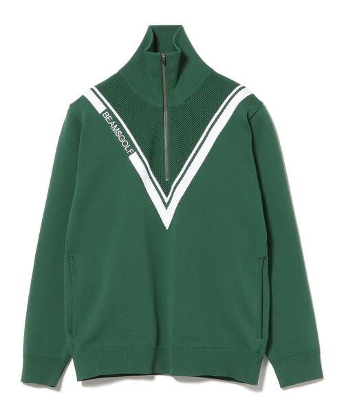 BEAMS GOLF(ビームスゴルフ)の「ORANGE LABEL / ハーフジップ Vライン ニット(ニット/セーター・レディース・グリーン/ホワイト・LARGE/MEDIUM/SMALL)」の16枚目の写真