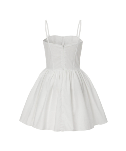 KHAKIPOINT(カーキポイント)の「Flare Layered Mini Dress (ivory)(ワンピース・レディース・その他・FREE)」の3枚目の写真