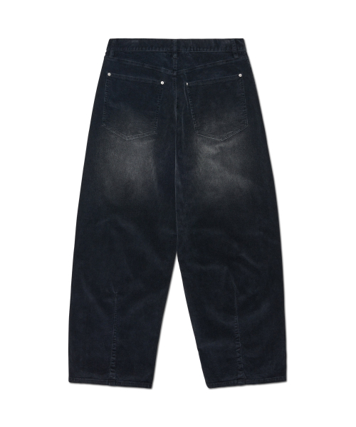 NOMANUAL(NOMANUAL)の「V.W CORDUROY PANTS - WASHED BLACK(その他パンツ・レディース・その他・SMALL/MEDIUM/LARGE)」の2枚目の写真