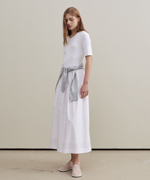 ARTID(アルティーダ)の「ミックスストリング半袖ワンピース_WHITE(ワンピース・レディース・ホワイト・SMALL/MEDIUM)」の2枚目の写真