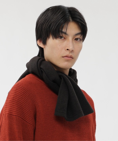 MHL.（エムエイチエル）の「FELTED DRY WOOL（ストール/ショール・レディース・オフホワイト/ダークブラウン/オレンジ・FREE）」の15枚目の写真