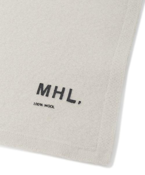 MHL.（エムエイチエル）の「FELTED DRY WOOL（ストール/ショール・レディース・オフホワイト/ダークブラウン/オレンジ・FREE）」の10枚目の写真