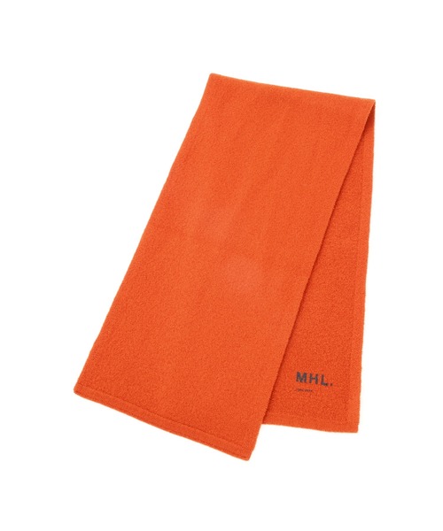 MHL.（エムエイチエル）の「FELTED DRY WOOL（ストール/ショール・レディース・オフホワイト/ダークブラウン/オレンジ・FREE）」の5枚目の写真