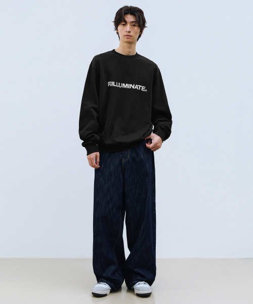 F.ILLUMINATE(フィルミネイト)の「シグニチャーアセンティックロゴスウェットシャツ-ネイビー(スウェット・レディース・その他・SMALL/MEDIUM/LARGE)」の5枚目の写真