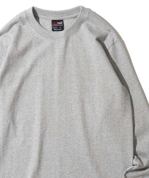 TETE HOMME（テットオム）の「【PRO・TAG】PRO-TAG Long Sleeve heavy Tシャツ / ヘビーウェイト ロングスリーブTシャツ（Tシャツ/カットソー・メンズ・ネイビー/ブラック/グレー/ホワイト・MEDIUM/LARGE/X-LARGE/SMALL）」の9枚目の写真