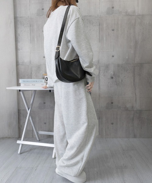 Miniministore（ミニミニストア）の「カレッジロゴスウェットセットアップパンツ（セットアップ・レディース・ダークグレー/ワインレッド/ライトグレー・FREE）」の15枚目の写真