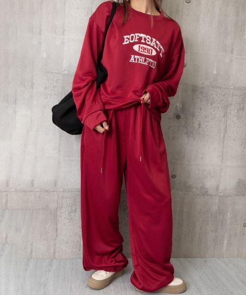Miniministore（ミニミニストア）の「カレッジロゴスウェットセットアップパンツ（セットアップ・レディース・ダークグレー/ワインレッド/ライトグレー・FREE）」の21枚目の写真