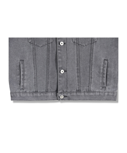 GUBIN(グビン)の「ヘビーコットントラッカージャケット - グレー(デニムジャケット・レディース・その他・MEDIUM/LARGE)」の4枚目の写真