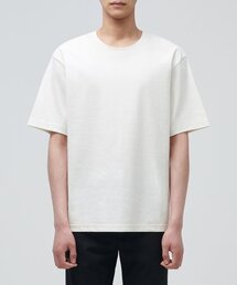 ポンテリラックスフィットクルーネックTシャツ[クリーム]