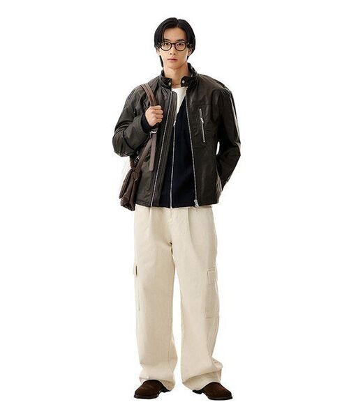 MUSINSA STANDARD（ムシンサスタンダード）の「ポンテリラックスフィットクルーネックTシャツ[クリーム]（Tシャツ/カットソー・メンズ・その他・SMALL/MEDIUM/LARGE/X-LARGE/XX-LARGE/XXX-LARGE）」の12枚目の写真