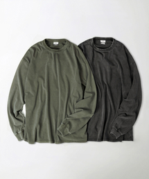 [2PACK] VINTAGE WASHING LONG SLEEVE TEE_VINTAGE OLIVE/VINTAGE CHARCOAL