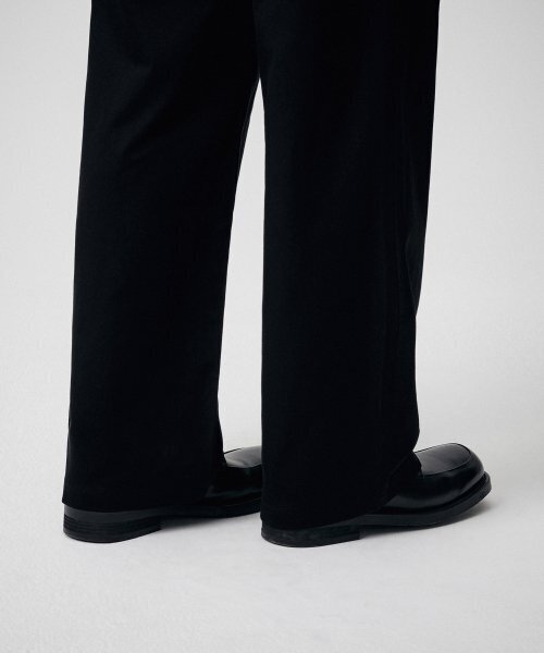 MUSINSA STANDARD（ムシンサスタンダード）の「リバースツータックワイドチノパンツ[ブラック]（その他パンツ・メンズ・その他・40/38/26/27/28/29）」の12枚目の写真