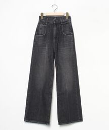 【未使用品！！】エモダ　デニム 楽天市場】EMODA エモダ デニムパンツ スパーク ビジュー ルーズ