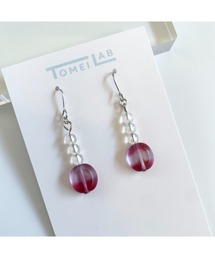 【TOMEI LAB】テーブルカットコイン ピアス(MA)