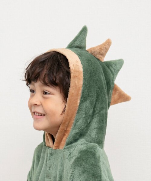 BREEZE（ブリーズ）の「【あったか素材】アニマルフリースパジャマ（ルームウェア/パジャマ・キッズ・アイボリー/カーキ・80/90/100/110/120/130）」の5枚目の写真