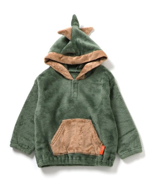 BREEZE（ブリーズ）の「【あったか素材】アニマルフリースパジャマ（ルームウェア/パジャマ・キッズ・アイボリー/カーキ・80/90/100/110/120/130）」の11枚目の写真