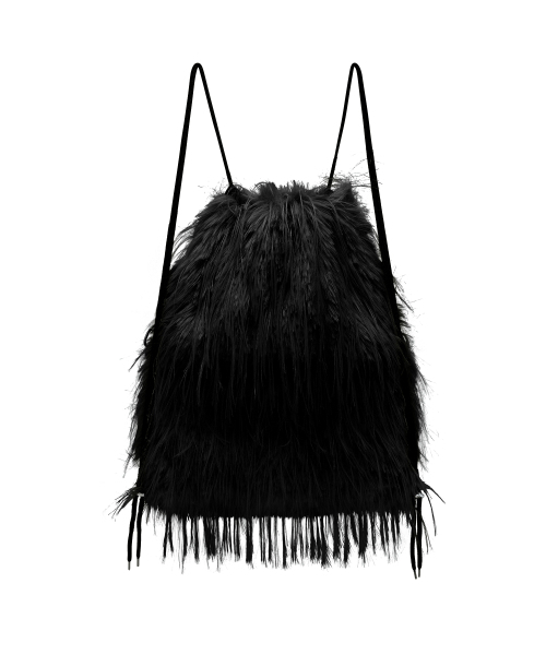 BLACKPURPLE(ブラックパープル)の「ラッキーウルフバッグ Lucky Wolf Bag_ブラック(バックパック/リュック・レディース・ブラック・FREE)」の3枚目の写真