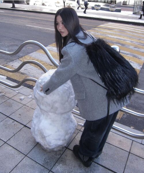 BLACKPURPLE(ブラックパープル)の「ラッキーウルフバッグ Lucky Wolf Bag_ブラック(バックパック/リュック・レディース・ブラック・FREE)」の8枚目の写真