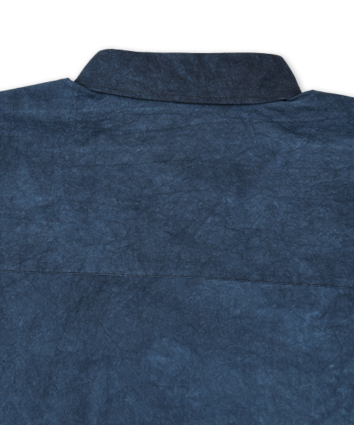 ERSCO(イーアルエスコ)の「ウォッシングコットンシャツ_ネイビー(シャツ/ブラウス・レディース・その他・MEDIUM/LARGE/X-LARGE)」の4枚目の写真